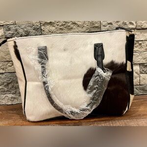 Cowhide Leather Tote Purse Handbag Shoulder  Western Bag